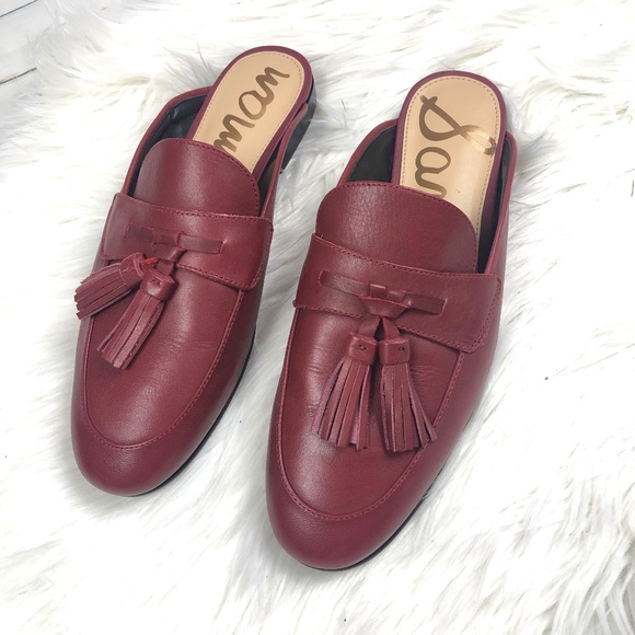 sam edelman red mules
